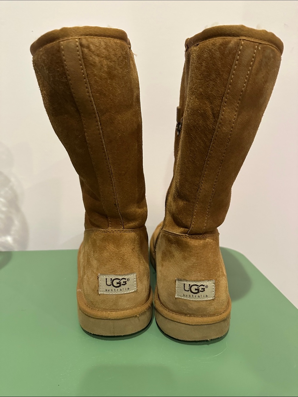 UGG Original Tall Chestnut Suede Boots with Sherpa lining